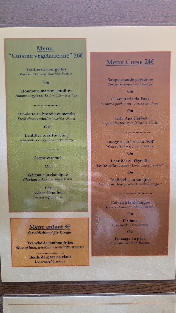À Casa di l'Orsu - Menu Image 3