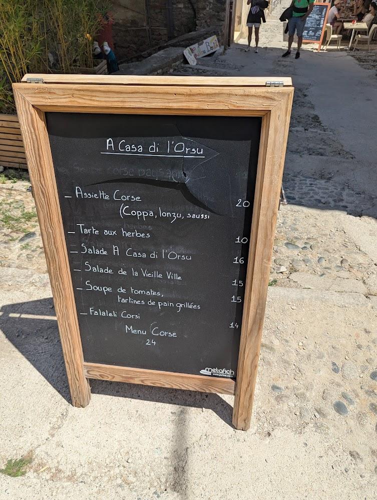 À Casa di l'Orsu - Menu Image 4